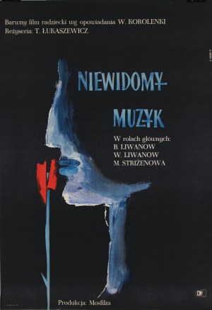 Roman Opałka (1931–2011), Plakat filmowy Niewidomy muzyk, 1961