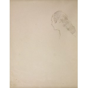 Jacek Malczewski (1854-1929), Głowa młodej kobiety z lewego profilu (VIII.1925)