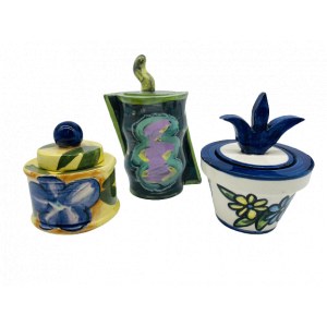 Set von Keramikgefäßen, entworfen von Jerzy Jarmołowicz