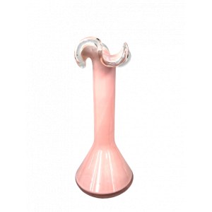 Glass vase with wavy pour, HSG Tarnowiec