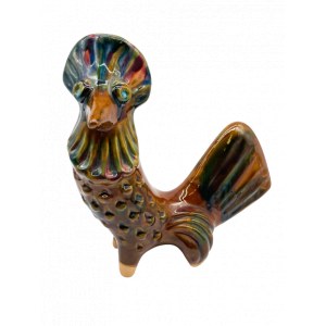 Ceramic figurine of a Rooster, Vasylkov Factory, Ukraine, 1960s.