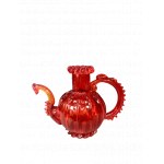 Cracovian Glas rot Teekanne kleiner Drache