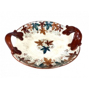 Patera Autumn, Wloclawek Faience Works, 1950s/60s.