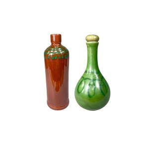Set of ceramic decanters, Boleslawiec Ceramic Works. 1960s/70s.