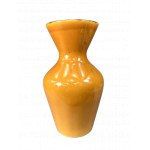 Yellow ceramic vase. 1970s.
