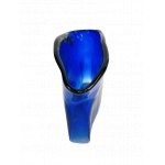Glass vase, cobalt. Designed by Maria Veltuzen Nagrabecka. Signed Velt 94, 1990s.