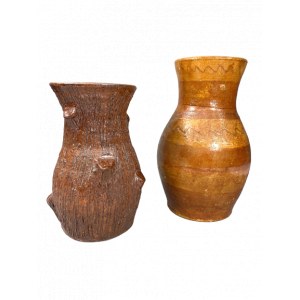 Set of 2 ceramic vases, Poland, 1970s.