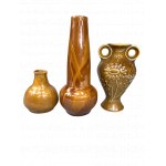 Set of 3 ceramic vases. Stoneware Factory in Bochnia. 70s/80s.