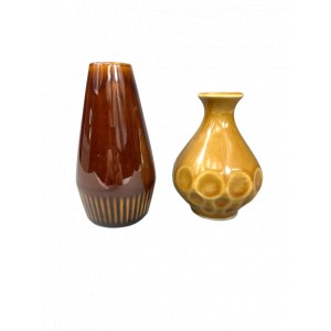 Set of two ceramic vases, Pruszkow Table Porcelite Works, 1970s.