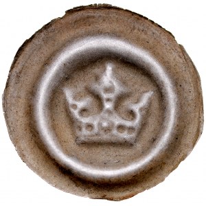 Silesia, Brakteat wide 13th century, Av: Crown.