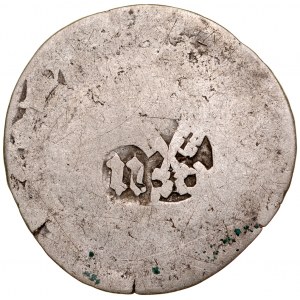 Německo, Regensburg, Neumarkt, 2 x kontramarka na pražském groši z 15. století, 2x Gegenstempel auf Prager Groschen XV Jh.
