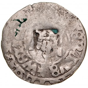 Germany, Cham, Countermark on 15th century Prague penny, Gegenstempel auf Prager Groschen XV Jh.