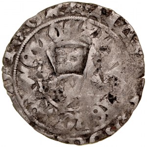 Germany, non-identified issuer, Countermark on 15th century Prague penny, unbekannter Gegenstempel auf Prager Groschen XV Jh.