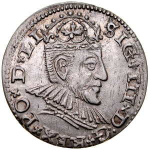 Sigismund III. 1587-1632, Trojak 1590, Riga.