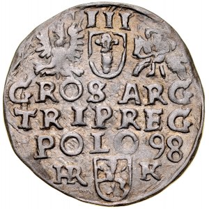 Zikmund III. 1587-1632, Trojak 1598, Wschowa.