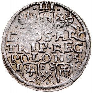 Zikmund III. 1587-1632, Trojak 1595, Bydgoszcz.