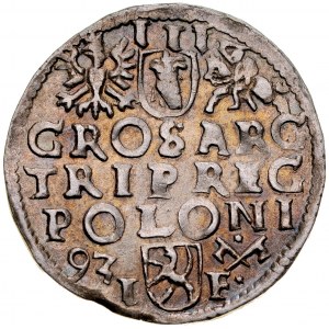 Sigismund III 1587-1632, Trojak 1593, Poznań.