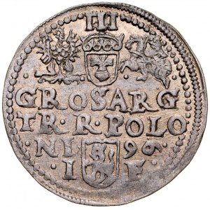 Sigismund III 1587-1632, Trojak 1596, Olkusz.