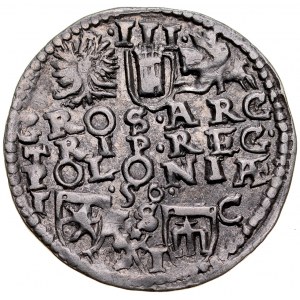 Zygmunt III 1587-1632, Trojak 1595, Bydgoszcz. RRR.