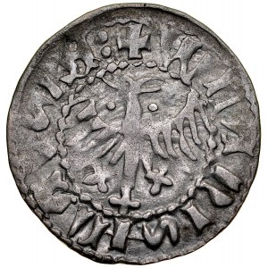 Ladislaus Jagiello 1386-1434, Rus' Quarterly, Av: Eagle, RV: Lion.