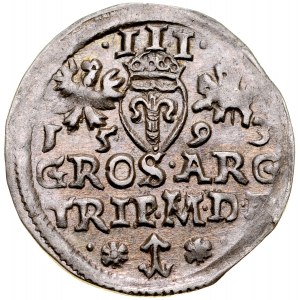 Sigismund III 1587-1632, Trojak 1593, Vilnius. R.