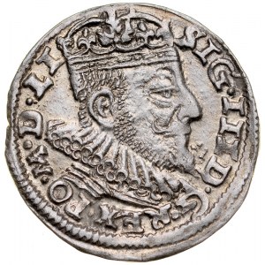 Zygmunt III 1587-1632, Trojak 1593, Wilno. R.