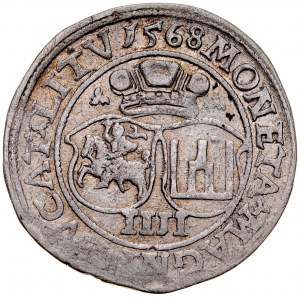 Sigismund II Augustus 1545-1572, Quadruple 1568, Vilnius.