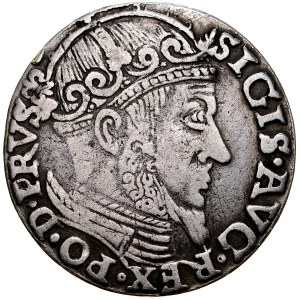 Zygmunt II August 1545-1572, Trojak 1557, Gdańsk.