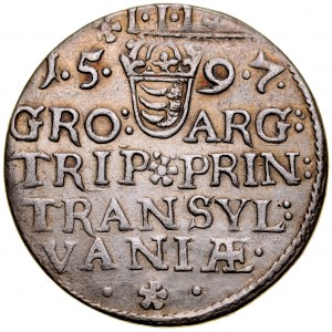 Transylwania, Zygmunt Batory 1581-1602, Trojak 1597, Nagybanya?