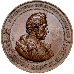 Medal autorstwa C. Radonitzkiego z 1850 roku, wybity nakładem C. K. Galicyjskiego Towarzystawa Gospodarczego ku czci Jędrzeja Zamojskiego