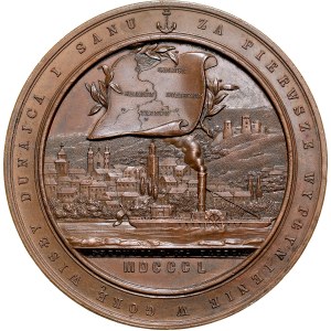 Medaille von C. Radonitzki aus dem Jahr 1850, geprägt auf Kosten der C. K. Galizische Wirtschaftsgesellschaft zu Ehren von Jędrzej Zamojski