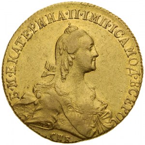 Russia, Katarzyna II 1763-1796, 10 rubli 1767/6 SPB/TI, Petersburg.