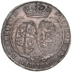 August II. silný 1697-1733, Thaler 1711 ILH, Drážďany. R.