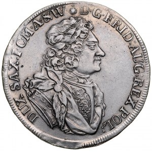 August II. silný 1697-1733, Thaler 1707 ILH, Drážďany.