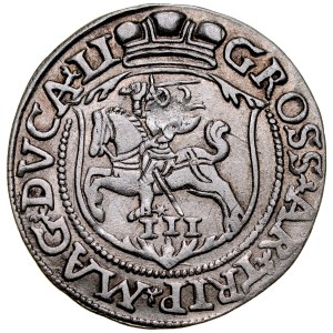 Zygmunt II August 1545-1572, Trojak 1563, Wilno.