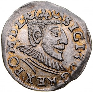 Zygmunt III 1587-1632, Trojak 1591, Poznań.