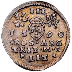 Sigismund III. 1587-1632, Troja 1590, Vilnius. R