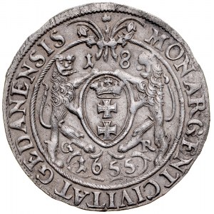 John II Casimir 1649-1668, Ort 1655 G-R, Gdansk.