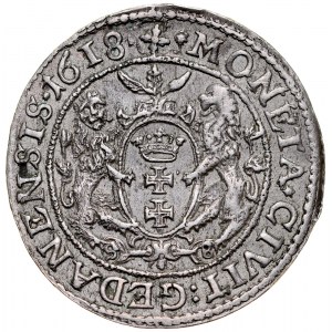 Žigmund III. 1587-1632, Ort 1618 S-B, Gdansk.
