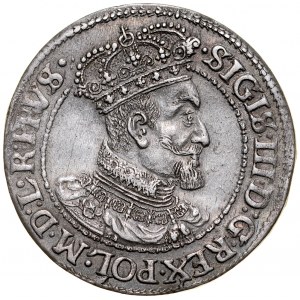 Žigmund III. 1587-1632, Ort 1621 S-B, Gdansk. Bez SA a 1621 pod konzolou, R5.