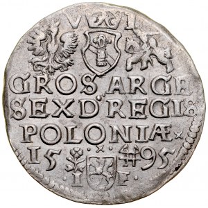 Žigmund III. 1587-1632, šiesty z roku 1595, Wschowa. RRR.