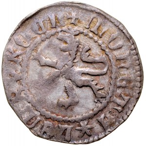 Ladislaus Jagiello 1386-1434, Lvov half-penny, Av: Stepping lion, Rv: Jagiellonian eagle.