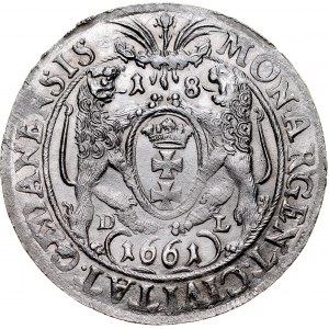 John II Casimir 1649-1668, Ort 1661, Gdansk.