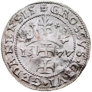 Stefan Batory 1576-1586, 1577 siege penny, Gdansk.