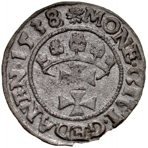 Zygmunt I Stary 1506-1548, Szeląg 1538, Gdańsk.