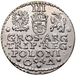 Sigismund III. 1587-1632, Trojak 1594, Malbork.