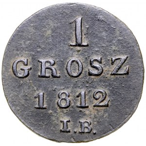 Księstwo Warszawskie, Grosz 1812 IB, Warszawa.