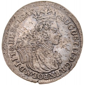 August II the Strong 1697-1733, Szóstak 1702 EPH, Leipzig.