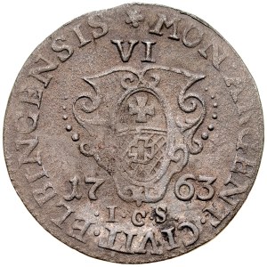 August III 1733-1763, Szóstak 1763 ICS, Elbląg.