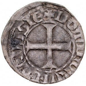 Winrych von Kniprode 1351-1382, vierteljährlich, Av.: Teutonenschild, Rv: Gerades Kreuz, Torun.